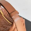 Borsa Replica 1:1 Bottega Veneta Mini Wallace vitello intrecciata marrone