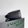 Bora Pari all'originale replica Bottega Veneta Mini Wallace vitello intrecciata nera