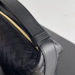 Bora Pari all'originale replica Bottega Veneta Mini Wallace vitello intrecciata nera