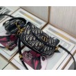 Borsa Dior Bobby East-West tela Dior Oblique blu