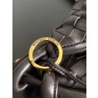 Qualità superiore replica grande Bottega Veneta Gemelli agnello intrecciata fondente
