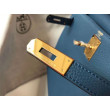 Borsa Hermes Kelly 32cm Retourne blu agata Clemence Borsa Hermes Kelly 32cm Retourne blu agata Clemence