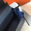 Borsa Hermes Kelly 32cm Retourne blu agata Clemence Borsa Hermes Kelly 32cm Retourne blu agata Clemence