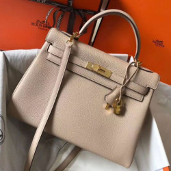 Replica Perfetta Hermes Kelly 32cm Retourne Replica Perfetta Argile Clemence