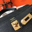 Borsa Hermes Mini Kelly 20cm nera Clemence Borsa Hermes Mini Kelly 20cm nera Clemence