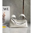 Borse Replica Hobo Puzzle Loewe vitello nappa bianca