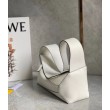 Borse Replica Hobo Puzzle Loewe vitello nappa bianca