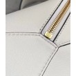 Borse Replica Hobo Puzzle Loewe vitello nappa bianca