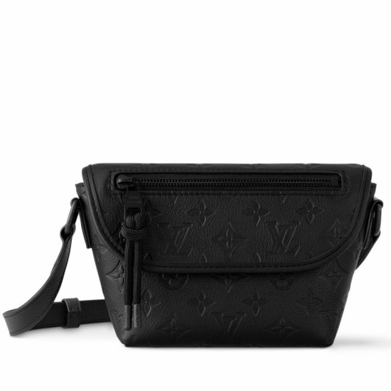 Borsa indossabile LV Pulse Monogram Shadow nera Borsa indossabile LV Pulse Monogram Shadow nera
