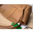 Borsa Media Arco Bottega Veneta Granata Caramello