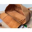 Borsa Media Arco Bottega Veneta Granata Caramello