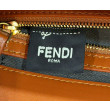 Borsa media Baguette Fendi nappa FF marrone