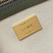 Replica Perfetta media Baguette Fendi tela con ricamo FF multicolore