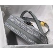 Borsa media Dior Bobby tela Dior Oblique grigia