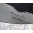 Borsa media Dior Bobby tela Dior Oblique grigia