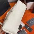 Qualità superiore replica media Saint Laurent Loulou Puffer agnello avorio