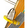 Borsa media Saint Laurent Niki a catena agnello martellata bianca