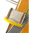 Borsa media Saint Laurent Niki a catena agnello martellata bianca