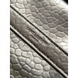 Borsa media Saint Laurent Niki a catena agnello martellata nera