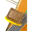 Borse Replica media Saint Laurent Niki a catena agnello martellata sughero scuro