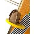 Borse Replica media Saint Laurent Niki a catena agnello martellata sughero scuro