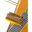 Borse Replica media Saint Laurent Niki a catena agnello martellata sughero scuro