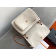 Borsa media Saint Laurent Niki agnello bianca