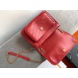 Borsa media Saint Laurent Niki agnello rossa