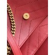 Borsa media Saint Laurent Niki agnello rossa