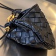 Borse Replica Alta Qualità Mini Bottega Veneta Sardine agnello intrecciata nera