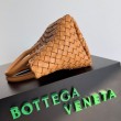 Borse Replica Mini Cabat Bottega Veneta agnello intrecciata color caramello