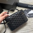 Borse Replica mini Saint Laurent Gaby Vanity agnello nera