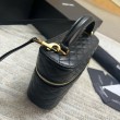 Borse Replica mini Saint Laurent Gaby Vanity agnello nera
