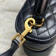 Borse Replica mini Saint Laurent Gaby Vanity agnello nera