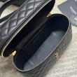 Borse Replica mini Saint Laurent Gaby Vanity agnello nera