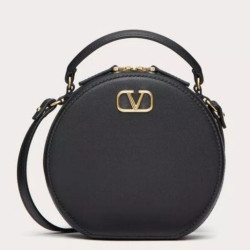 Borsa Mini Valentino VLogo Signature vitello nera