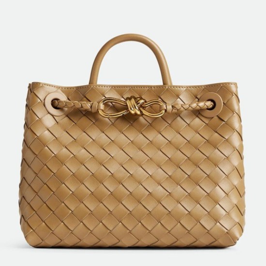 Borsa piccola Bottega Veneta Andiamo Praline Intrecciato agnello