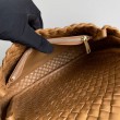 Borsa piccola Bottega Veneta Cobble Caramello Intrecciato 