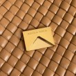 Borsa piccola Bottega Veneta Cobble Caramello Intrecciato 