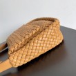Borsa piccola Bottega Veneta Cobble Caramello Intrecciato 