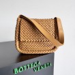 Borsa piccola Bottega Veneta Cobble Caramello Intrecciato 