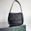 Imitazioni borse griffate piccola Bottega Veneta Cobble Intrecciato nero