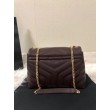 Borse Replica piccola Saint Laurent Loulou matelassé bordeaux