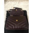 Borse Replica piccola Saint Laurent Loulou matelassé bordeaux