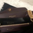 Borse Replica piccola Saint Laurent Loulou matelassé bordeaux