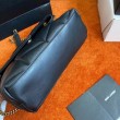 Borsa piccola Saint Laurent Loulou matelassé noir