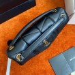 Borsa piccola Saint Laurent Loulou matelassé noir