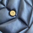Borsa piccola Saint Laurent Loulou matelassé noir