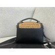 Borsa Saint Laurent Cassandra Mini Top Handle rafia