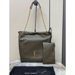 Borse Imitazioni Saint Laurent Jamie 4.3 Pochon agnello verde kaki
